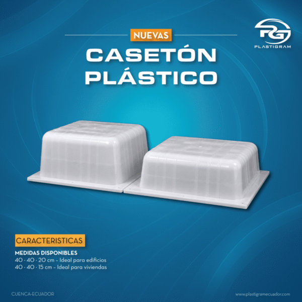 Casetones plásticos para losas alivianadas en Ecuador